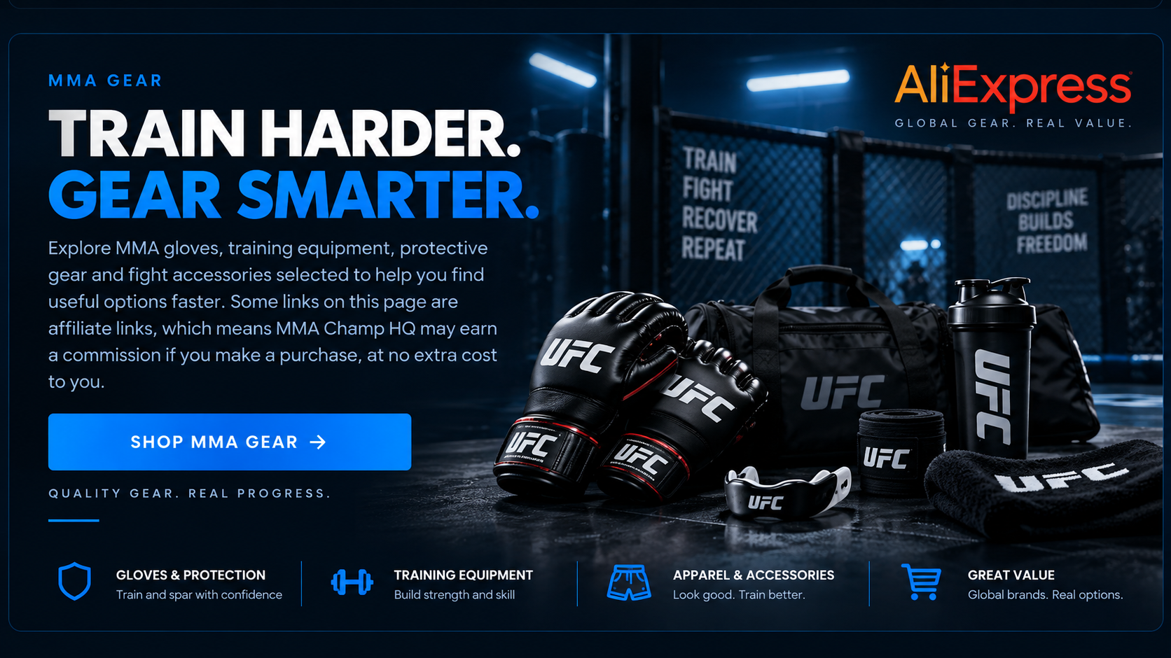 MMA gear available through AliExpress